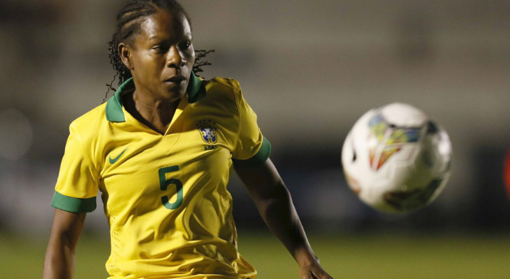  Formiga marcou o primeiro gol da Seleção Brasileira na Copa do Mundo Feminina do Canadá!