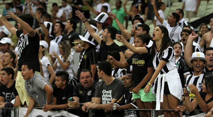  Torcida do Ceará se faz presente a cada jogo na Série B mesmo com a fraca campanha do time em campo!