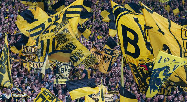  Entre os maiores clubes da Europa, Borussia Dortmund tem a melhor média de público pagante!