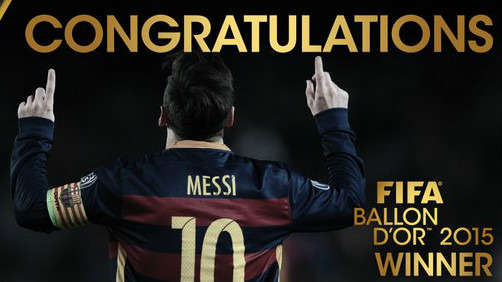  Messi é escolhido o melhor jogador do mundo!