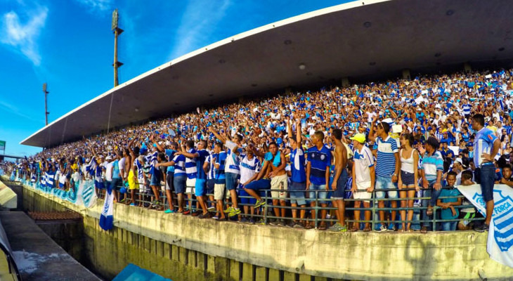  CSA tem a melhor média de público do Alagoano e mais do que o dobro do rival CRB!