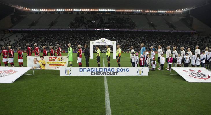  Arquibancadas, ao fundo, vazias para o confronto entre Corinthians e Vitória pelo Brasileirão!