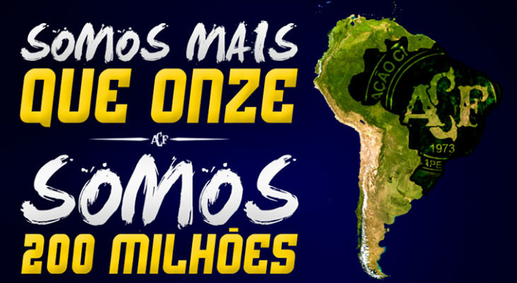  Hoje, todos os clubes do Brasil são um só. #ForçaChape #ForçaChapecoense #Luto