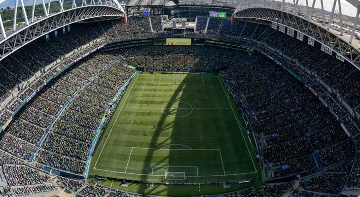  Na final da MLS, Seattle Sounders é o único com média acima de 40 mil pagantes!