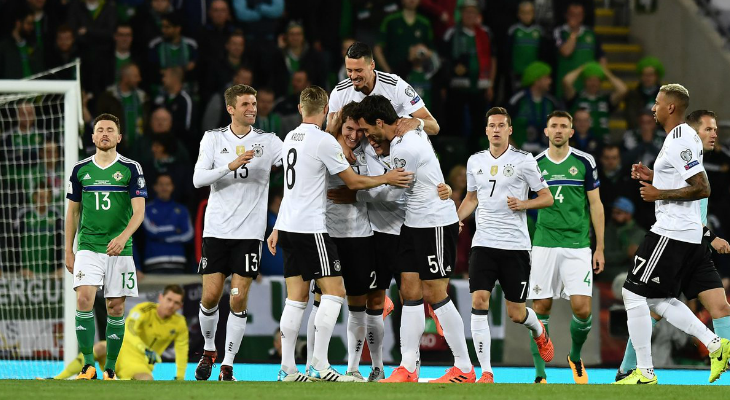  Alemanha, atual campeã mundial, não deu chances para os rivais e garantiu vaga para a Copa do Mundo 2018!