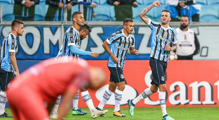  Atual campeão Grêmio garantiu presença nas oitavas de final da Libertadores e na liderança do seu grupo!