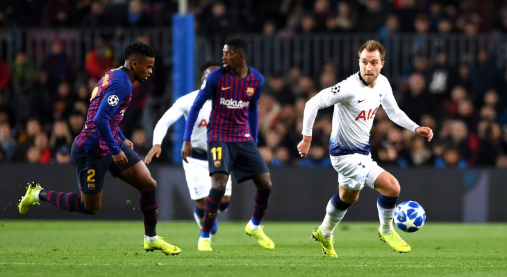  Tottenham arrancou empate do Barcelona e garantiu classificação às oitavas de final da UEFA Champions League!
