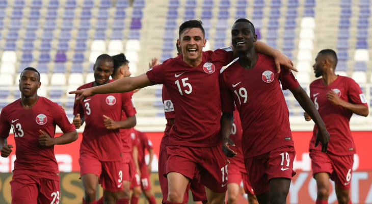  Qatar garantiu a melhor campanha da Copa da Ásia com três vitórias, dez gols a favor e nenhum tomado!