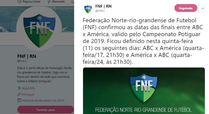  FNF adiou as finais do Campeonato Potigguar que acontecerão nas duas próximas quartas-feiras!