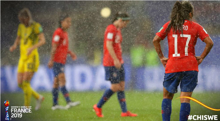  Chile e Suécia estrearam sob chuva pelo Grupo F da Copa do Mundo Feminina!