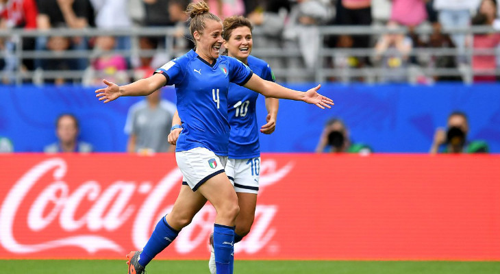  Itália goleou Jamaica e se classificou às oitavas de final da Copa do Mundo Feminina!