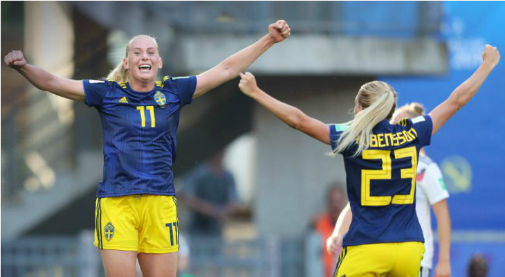  Suécia passou a ter três vitórias contra a Alemanha em Copas do Mundo Feminina!