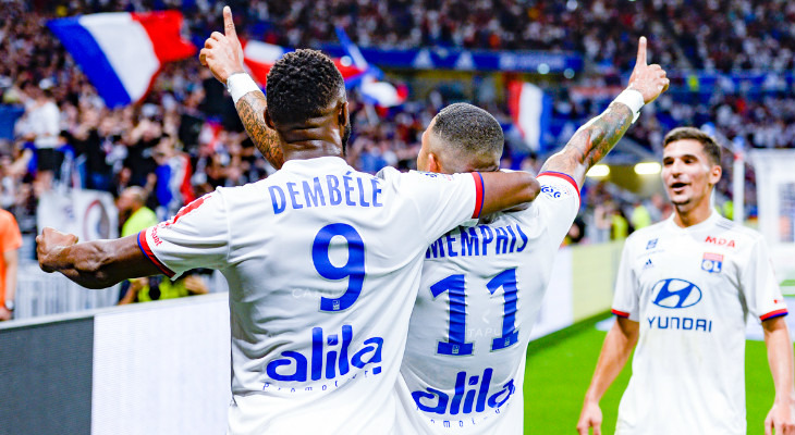  Lyon começou a Ligue 1 de forma arrasadora com duas vitórias, nove gols a favor e nenhum tomado!