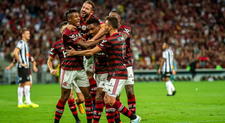  Flamengo venceu o Atlético Mineiro e obteve sua 8ª vitória por três ou mais gols de diferença em casa pelo Brasileirão!