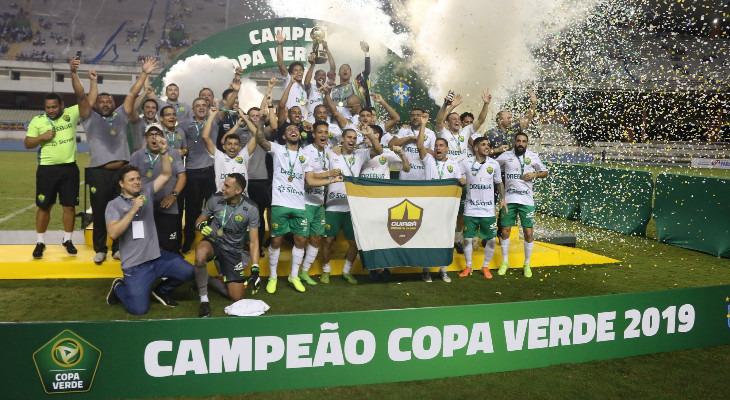 Cuiabá foi campeão da Copa Verde com 54%, superando apenas o Brasília, primeiro vencedor do torneio!