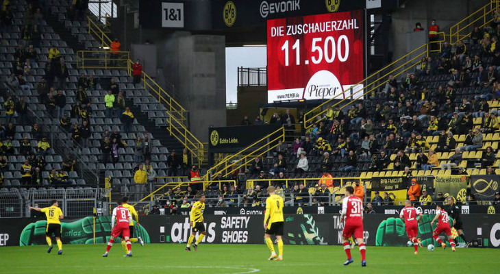  Borussia Dortmund conseguiu o maior público da atual temporada da Bundesliga!