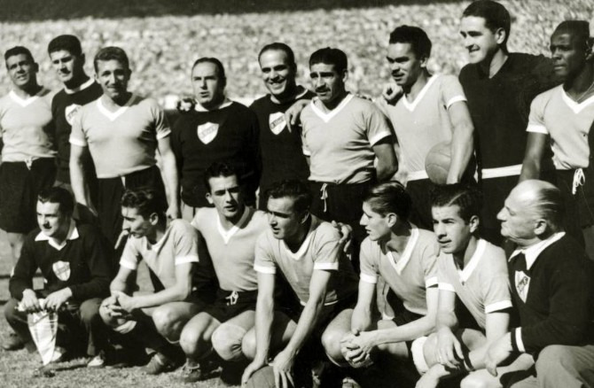  Selecionado uruguaio campeão da Copa de 1950