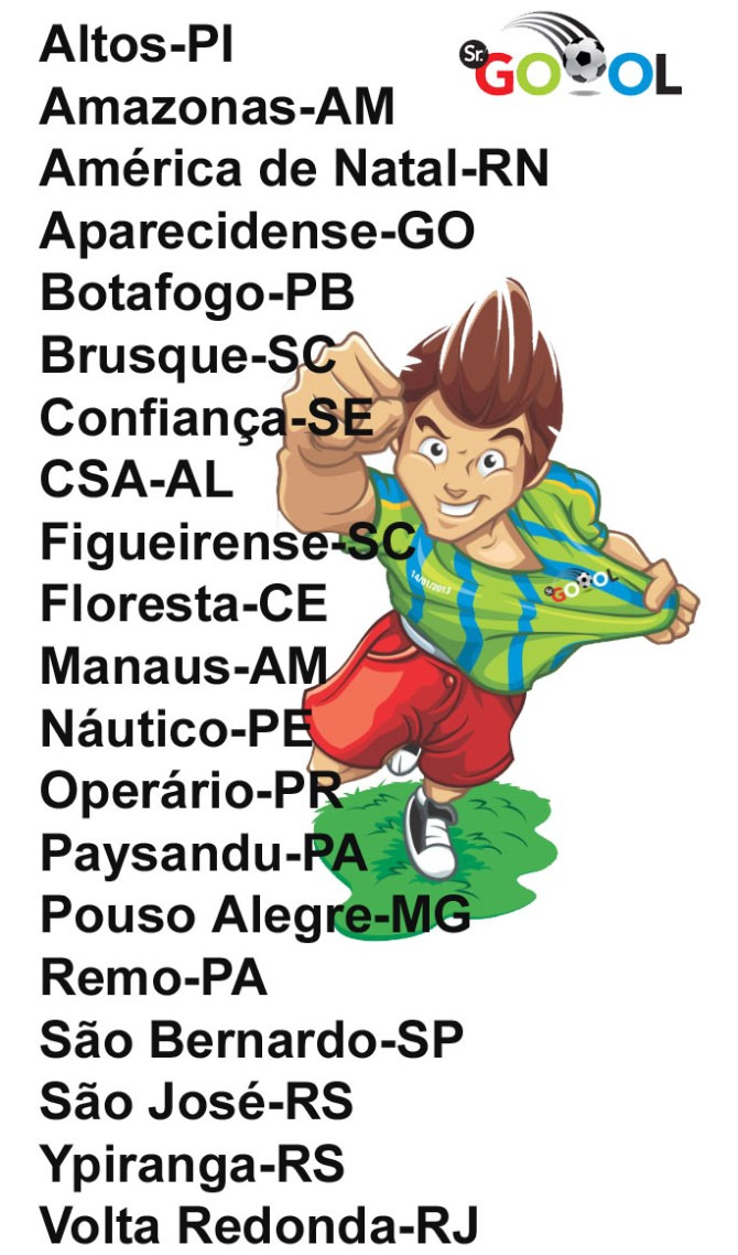  Aqui estão os 20 clubes que disputarão a Série C do Brasileirão em 2023!