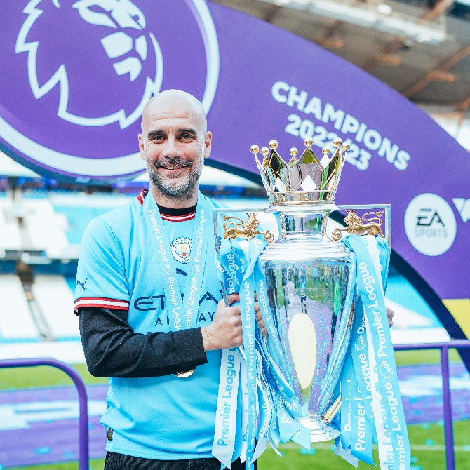  Guardiola garantiu mais um título de Premier League ao Manchester City!