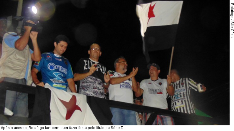  Após o acesso, Botafogo também quer fazer festa pelo título da Série D!