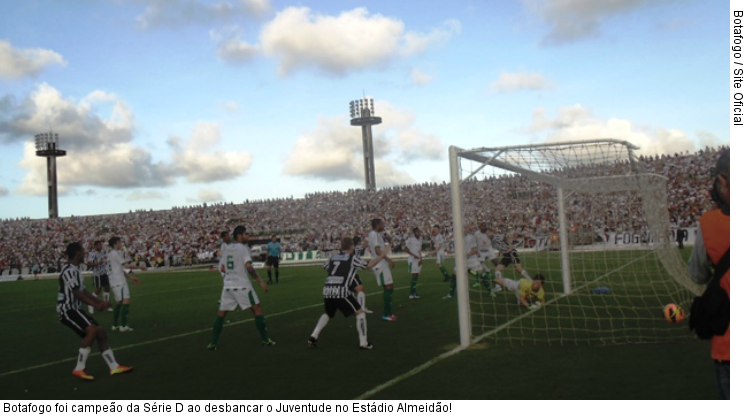 Botafogo foi campeão da Série D ao desbancar o Juventude no Estádio Almeidão!