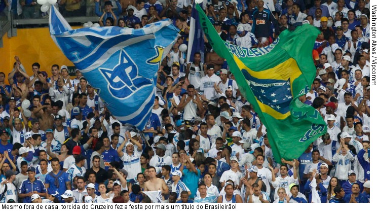  Mesmo fora de casa, torcida do Cruzeiro fez a festa por mais um título do Brasileirão!