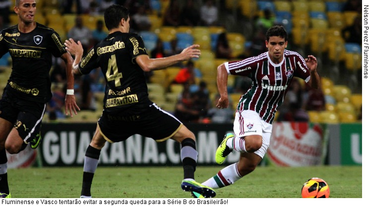  Fluminense e Vasco tentarão evitar a segunda queda para a Série B do Brasileirão!