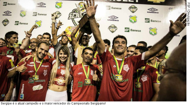  Sergipe é o atual campeão e o maior vencedor do Campeonato Sergipano!