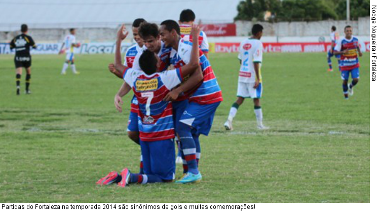  Partidas do Fortaleza na temporada 2014 são sinônimos de gols e muitas comemorações!