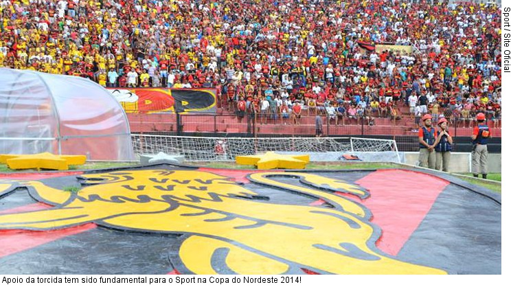  Apoio da torcida tem sido fundamental para o Sport na Copa do Nordeste 2014!