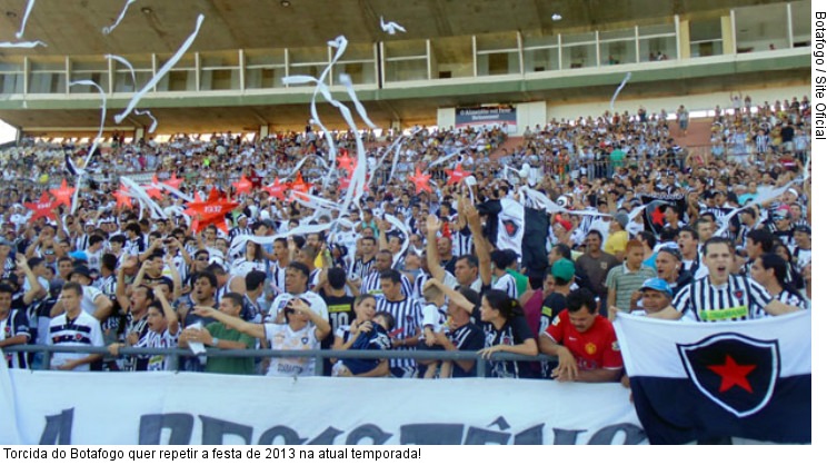  Torcida do Botafogo quer repetir a festa de 2013 na atual temporada!
