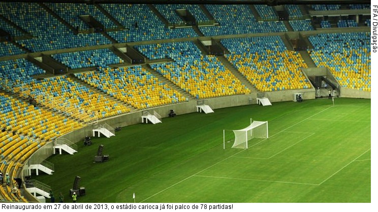  Reinaugurado em 27 de abril de 2013, o estádio carioca já foi palco de 78 partidas!