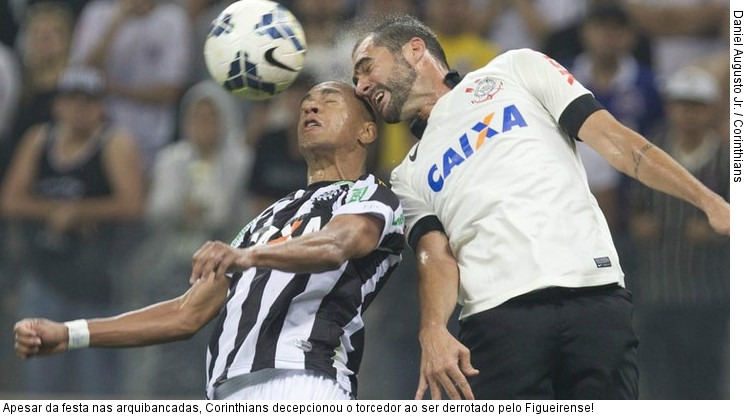  Apesar da festa nas arquibancadas, Corinthians decepcionou o torcedor ao ser derrotado pelo Figueirense!