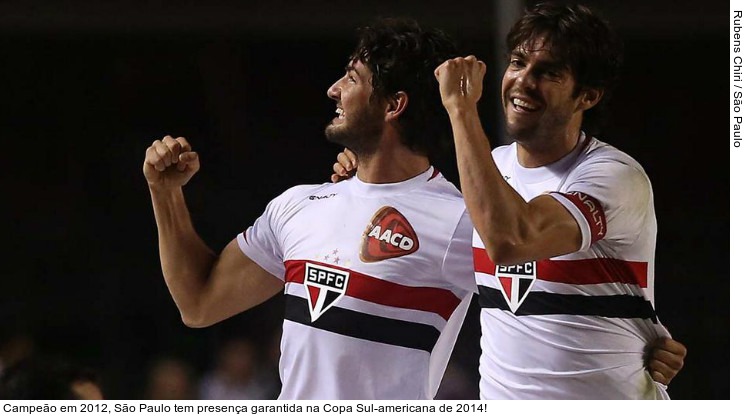  Campeão em 2012, São Paulo tem presença garantida na Copa Sul-americana de 2014!