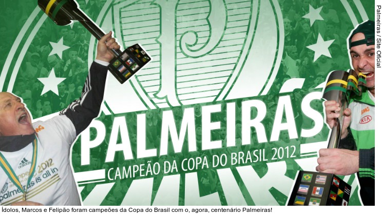  Ídolos, Marcos e Felipão foram campeões da Copa do Brasil com o, agora, centenário Palmeiras!