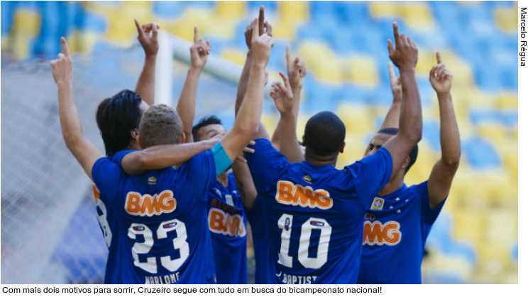  Com mais dois motivos para sorrir, Cruzeiro segue com tudo em busca do bicampeonato nacional!