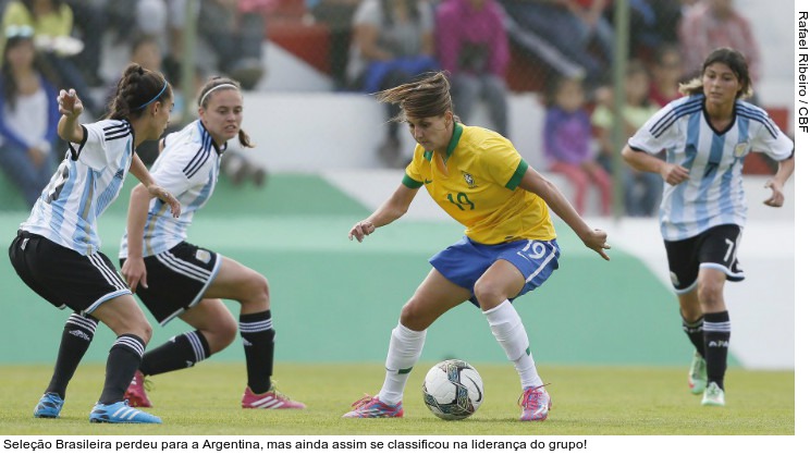  Seleção Brasileira perdeu para a Argentina, mas ainda assim se classificou na liderança do grupo!