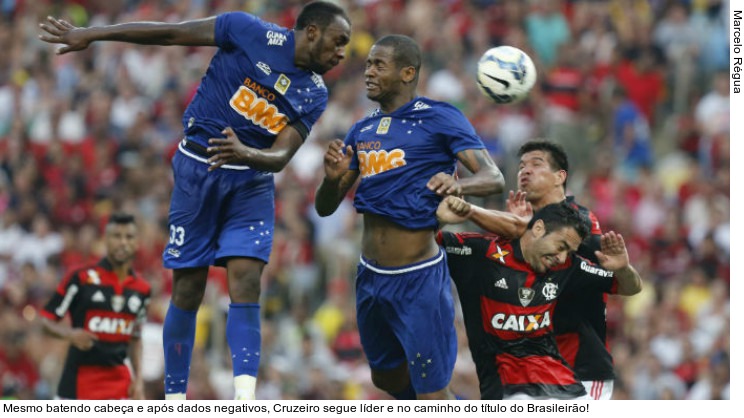  Mesmo batendo cabeça e após dados negativos, Cruzeiro segue líder e no caminho do título do Brasileirão!