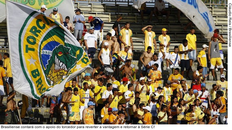  Brasiliense contará com o apoio do torcedor para reverter a vantagem e retornar à Série C!