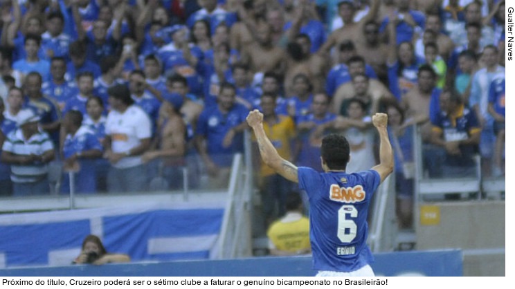  Próximo do título, Cruzeiro poderá ser o sétimo clube a faturar o genuíno bicampeonato no Brasileirão!