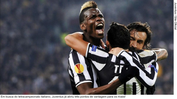  Em busca do tetracampeonato italiano, Juventus já abriu três pontos de vantagem para os rivais!