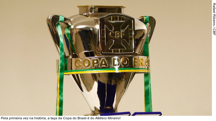  Pela primeira vez na história, a taça da Copa do Brasil é do Atlético Mineiro!