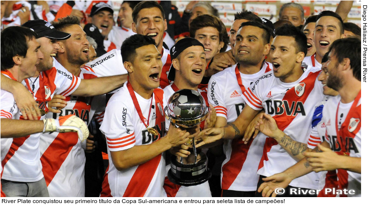  River Plate conquistou seu primeiro título da Copa Sul-americana e entrou para seleta lista de campeões!