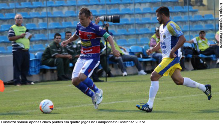  Fortaleza somou apenas cinco pontos em quatro jogos no Campeonato Cearense 2015!