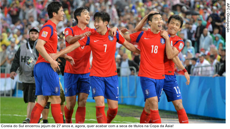  Coreia do Sul encerrou jejum de 27 anos e, agora, quer acabar com a seca de títulos na Copa da Ásia!