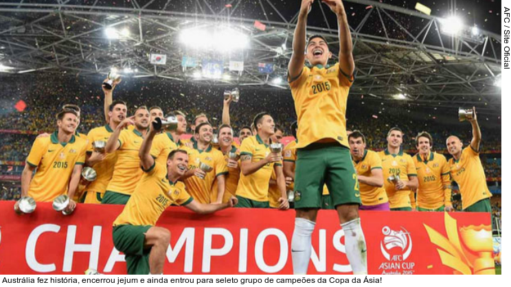  Austrália fez história, encerrou jejum e ainda entrou para seleto grupo de campeões da Copa da Ásia!
