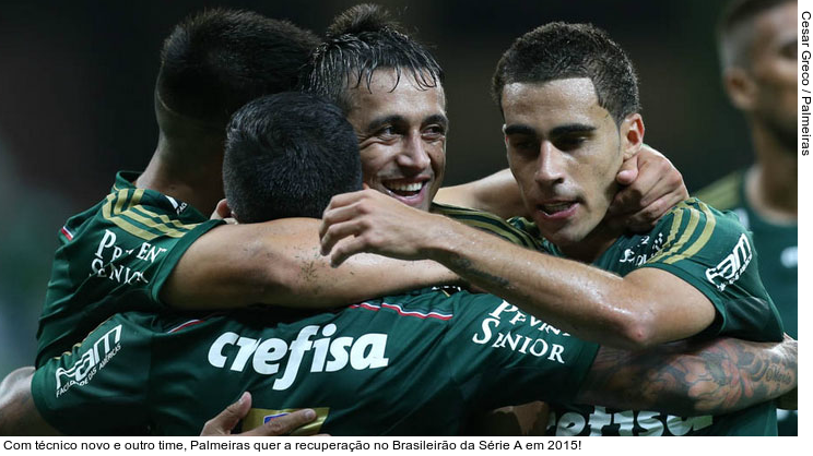  Com técnico novo e outro time, Palmeiras quer a recuperação no Brasileirão da Série A em 2015!