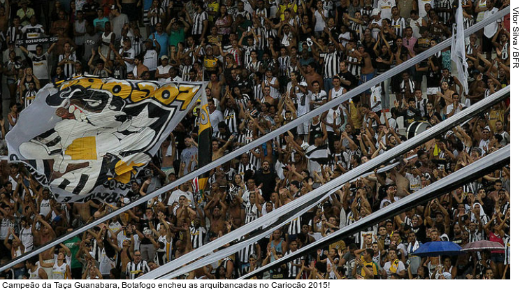  Campeão da Taça Guanabara, Botafogo encheu as arquibancadas no Cariocão 2015!