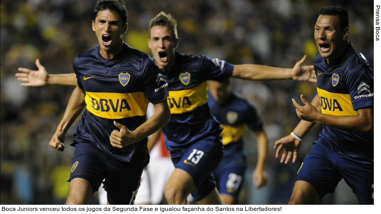  Boca Juniors venceu todos os jogos da Segunda Fase e igualou façanha do Santos na Libertadores!