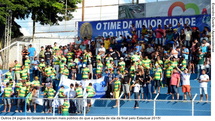  Outros 24 jogos do Goianão tiveram mais público do que a partida de ida da final pelo Estadual 2015!